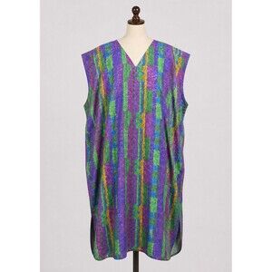 Winlar OS Kaftan Maxi Caftan Abstract Boho Muumuu V Neck One Size